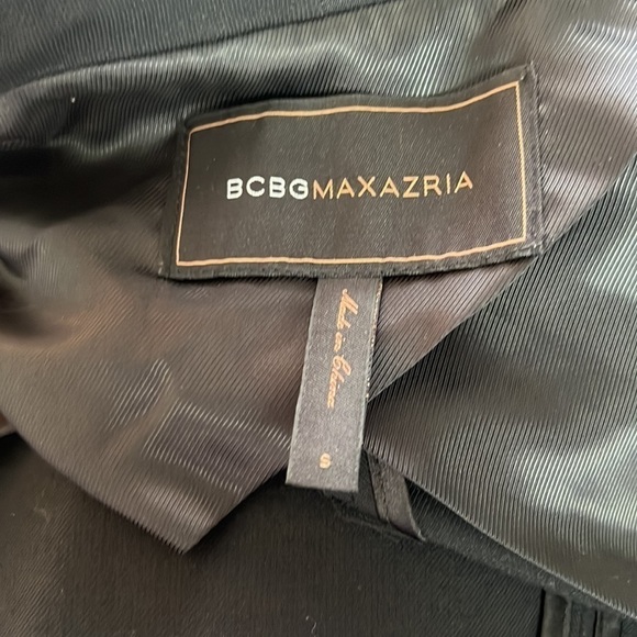 Bcbgmaxazria Black Open Front Waterfall Blazer/Jacket Size S - Picture 11 of 16